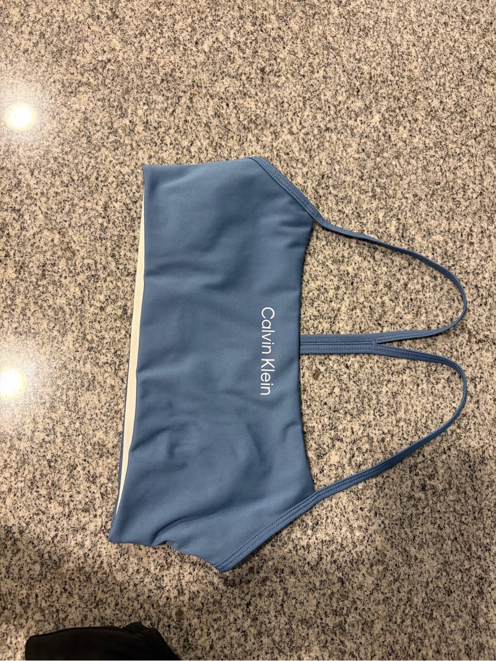 Calvin Klein Blue Mini Tote with White Logo
